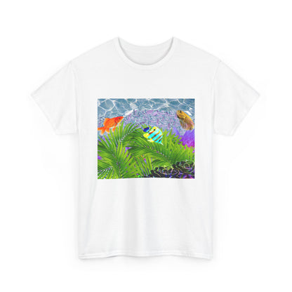 Vibrant Tropical Fish Tee, Comfortable Beachwear, Unisex Summer Shirt, Eco-Friendly Gift, Cute Aquarium Apparel