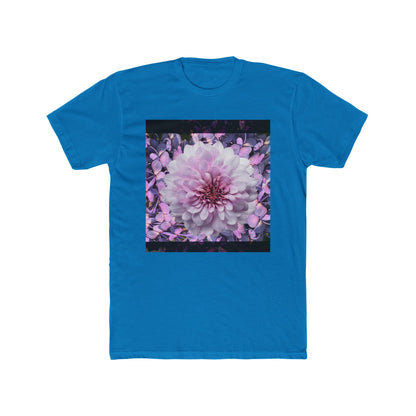 Floral Lilacs Bloom Unisex Cotton Crew Tee, Floral T-Shirt, Summer Outfit, Gift for Nature Lovers, Eco-Friendly Apparel, Botanical Tee