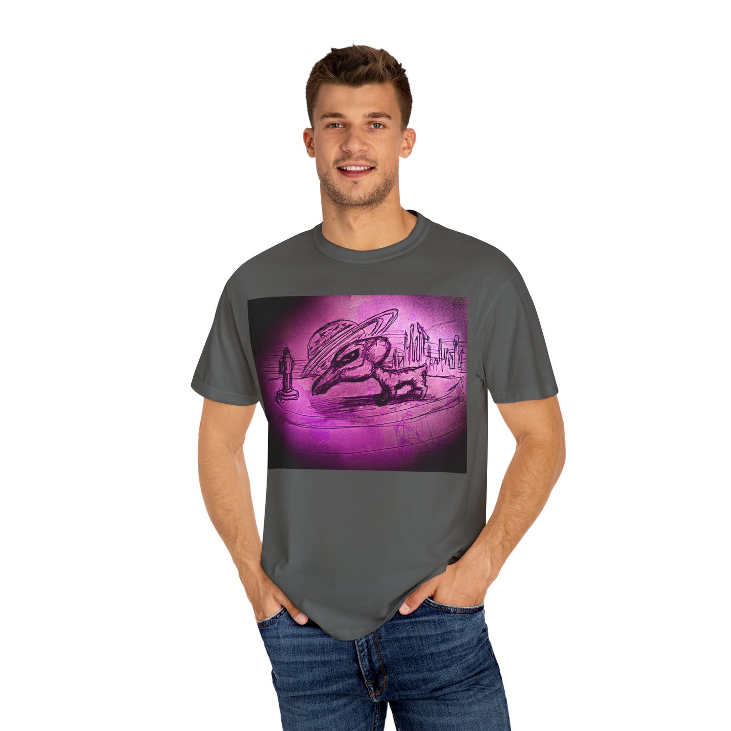 Alien Adventure Unisex T-Shirt - Garment-Dyed Graphic Tee