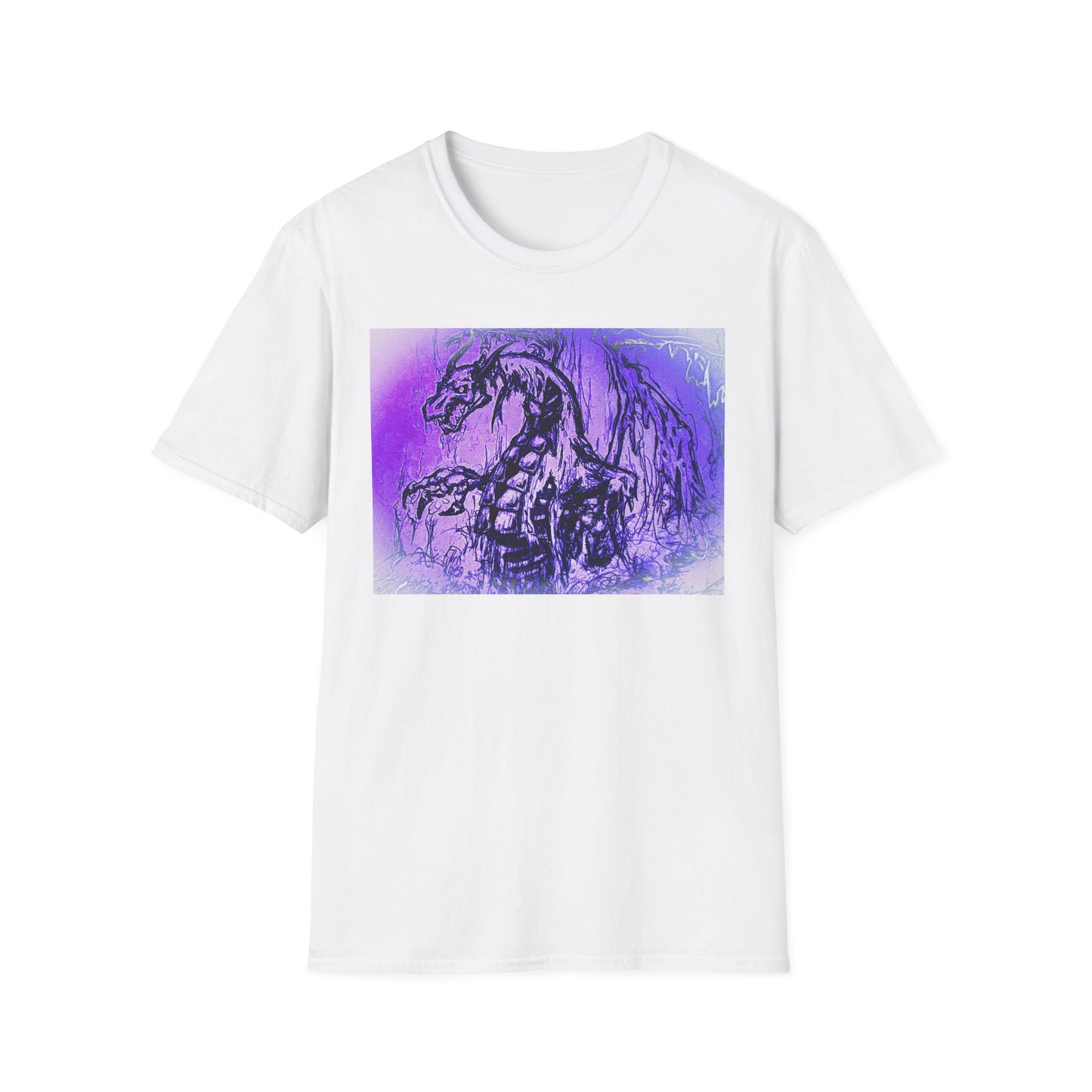 Dragon T-Shirt in Purple Tones - Unisex