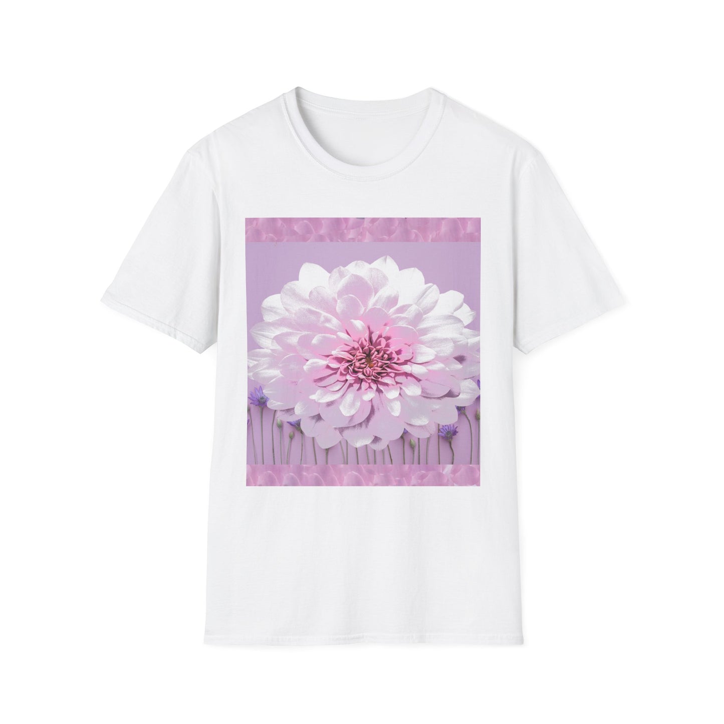 Pale Pink Flowers Abstract Unisex T-Shirt