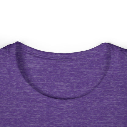 Playful tabby reaches for pink moon Women's Softstyle Tee