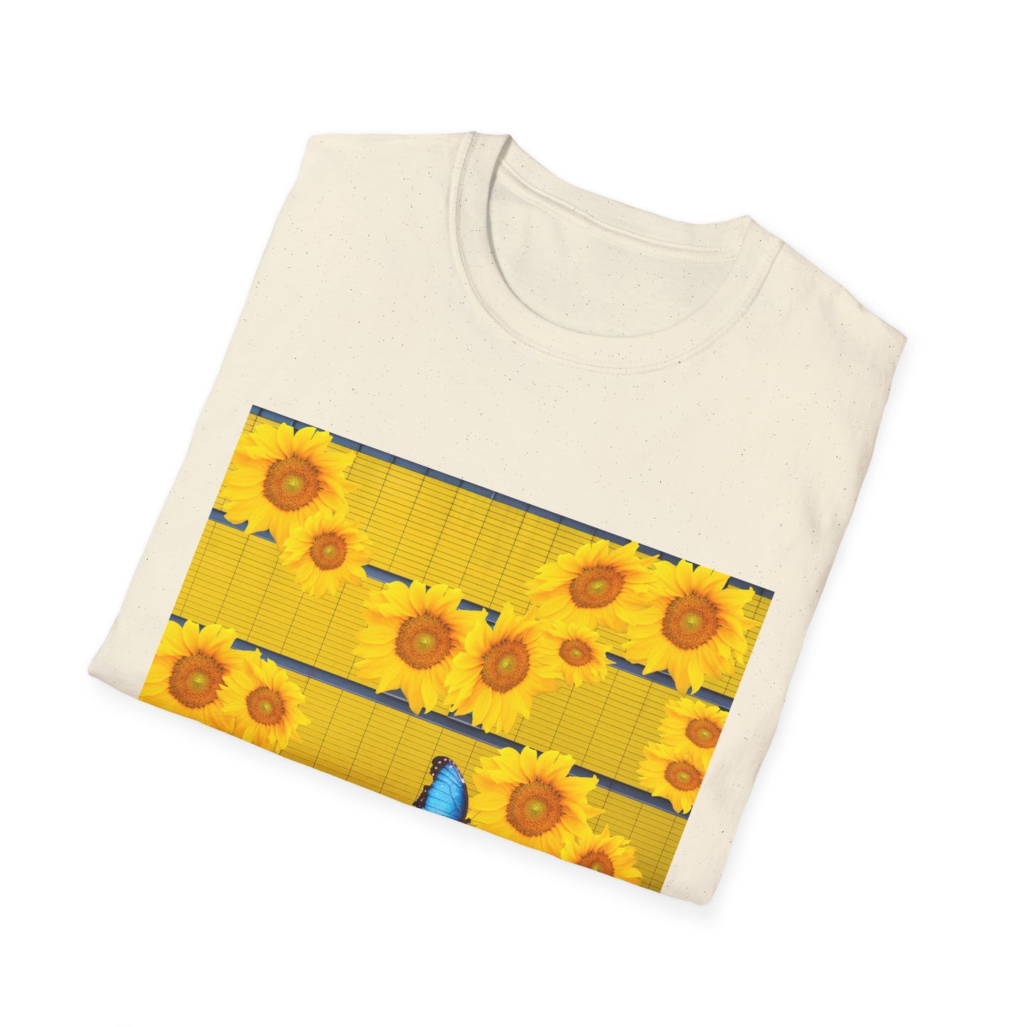Sunflower & Butterfly Unisex T-Shirt | Floral Graphic Tee, Summer Fashion, Nature Lover Gift, Cute Casual Wear, Birthday Present
