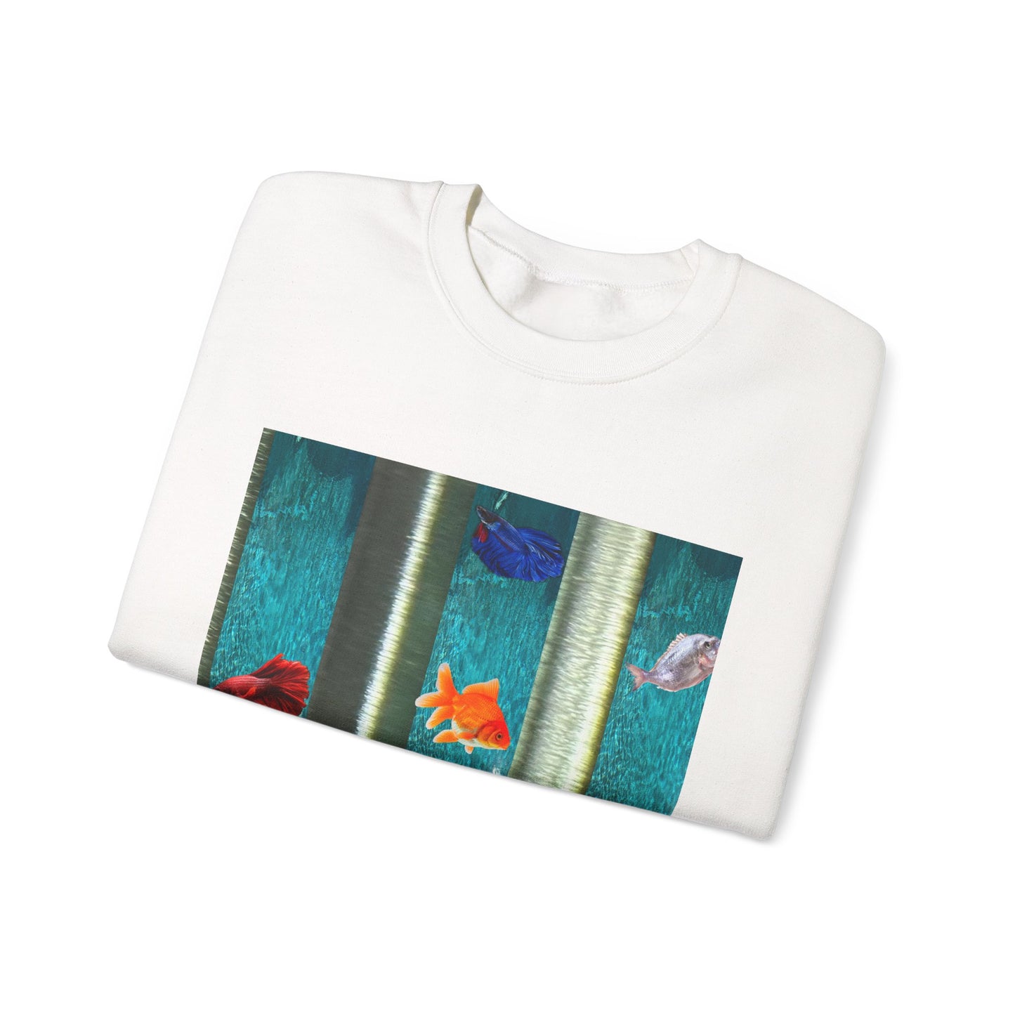 Vibrant Aquatic Sweatshirt - Cozy Outfit, Unique Gift, Everyday Comfort, Relaxing Atmosphere, Ocean Lover's Apparel