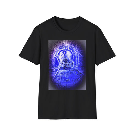 Mystical Pyramid Unisex T-Shirt, Trendy Graphic Tee, Eye of Providence Shirt, Casual Wear, Gift for Occasions