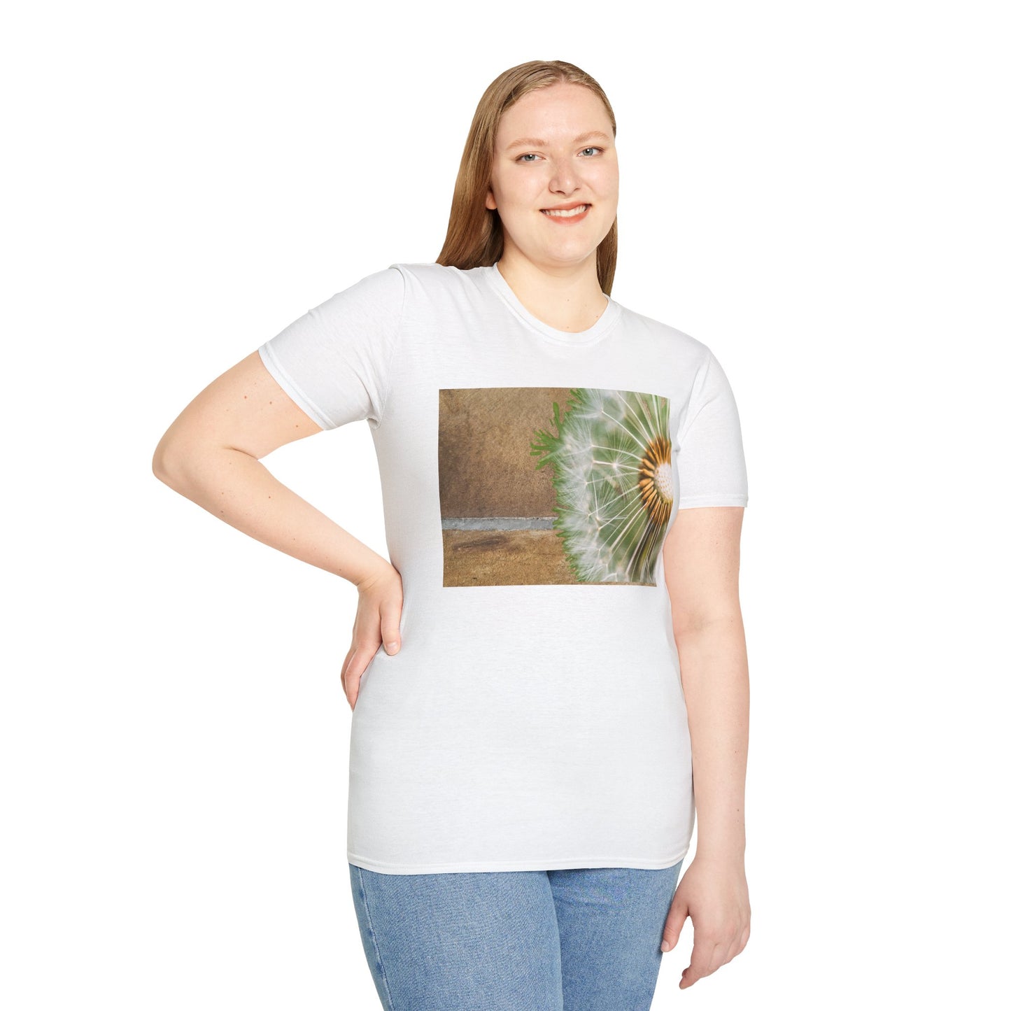 Boho Floral T-Shirt, Softstyle Unisex Tee, Casual Wear, Nature Lover Gift, Summer Outfit, Art Inspired Clothing