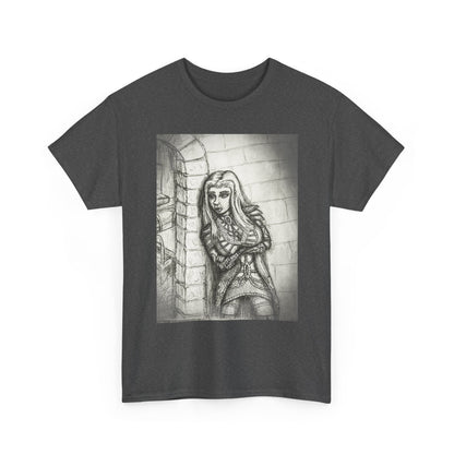 Fantasy Female Elf B & W Unisex Tee