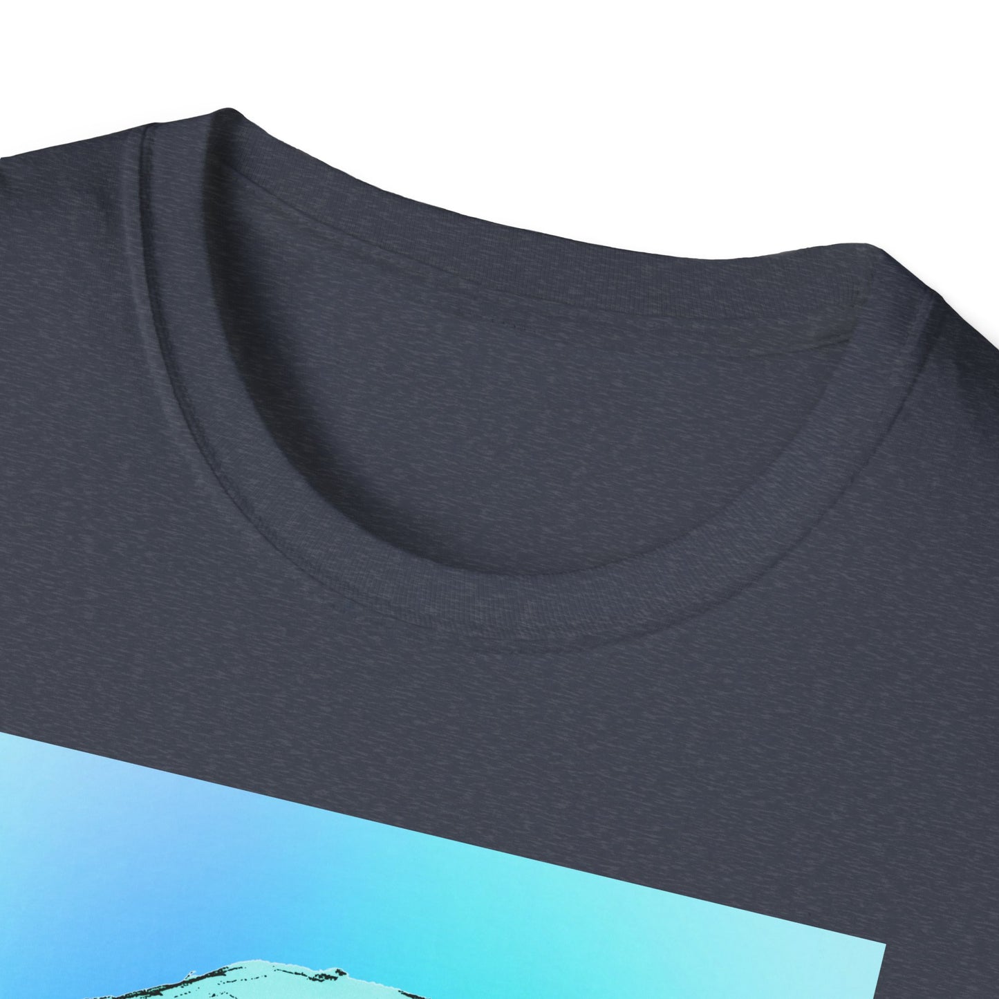 Skull Graphic  Bright Colored Unisex Softstyle T-Shirt, Edgy Tee, Casual Wear, Festival Apparel, Gift for Horror Fans, Halloween Clothing