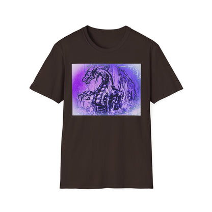 Dragon T-Shirt in Purple Tones - Unisex