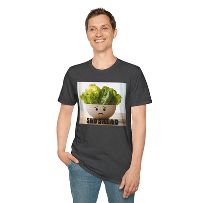Cute T-Shirt with Sad Salad Face Design
