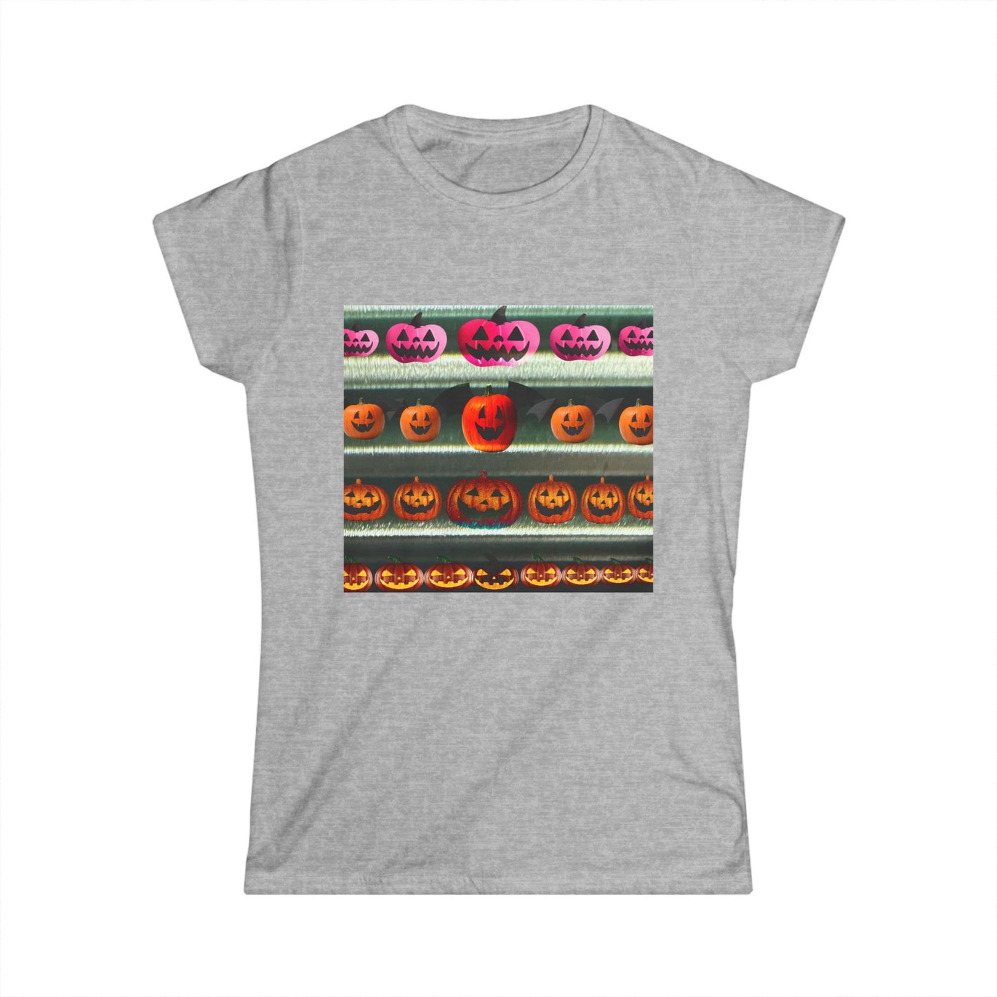Halloween Pumpkin Revival Graphic Women's Softstyle Tee, Cute Casual Shirt, Fall Fashion, Trick or Treat Tee, Spooky Season Apparel, Halloween [...]
