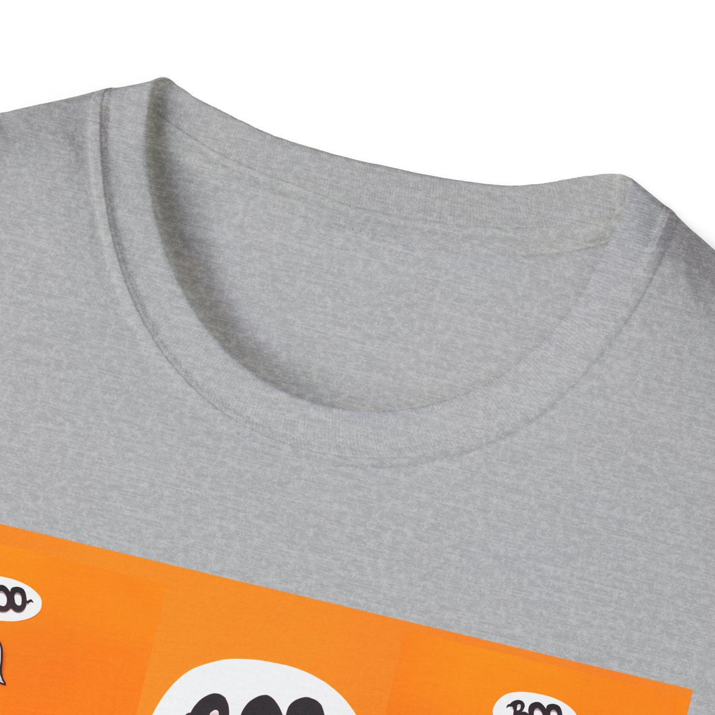 Halloween Ghost 'Boo' Unisex T-Shirt | Spooky Vibes, Costume, Fall Festivities, Trick-or-Treat, Fun Graphic Tee