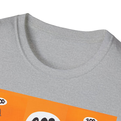 Halloween Ghost 'Boo' Unisex T-Shirt | Spooky Vibes, Costume, Fall Festivities, Trick-or-Treat, Fun Graphic Tee