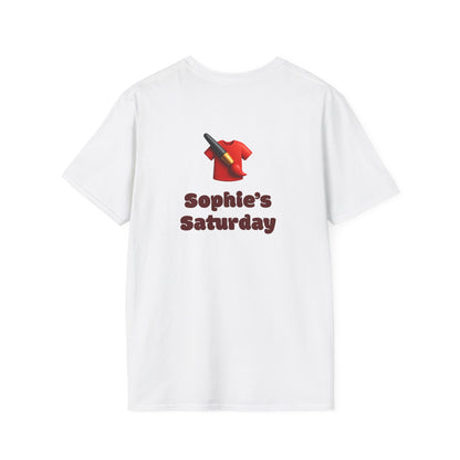 Sophie’s Saturday Floral Abstract T-Shirt — Red Rose Graphic Tee