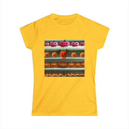 Halloween Pumpkin Revival Graphic Women's Softstyle Tee, Cute Casual Shirt, Fall Fashion, Trick or Treat Tee, Spooky Season Apparel, Halloween [...]