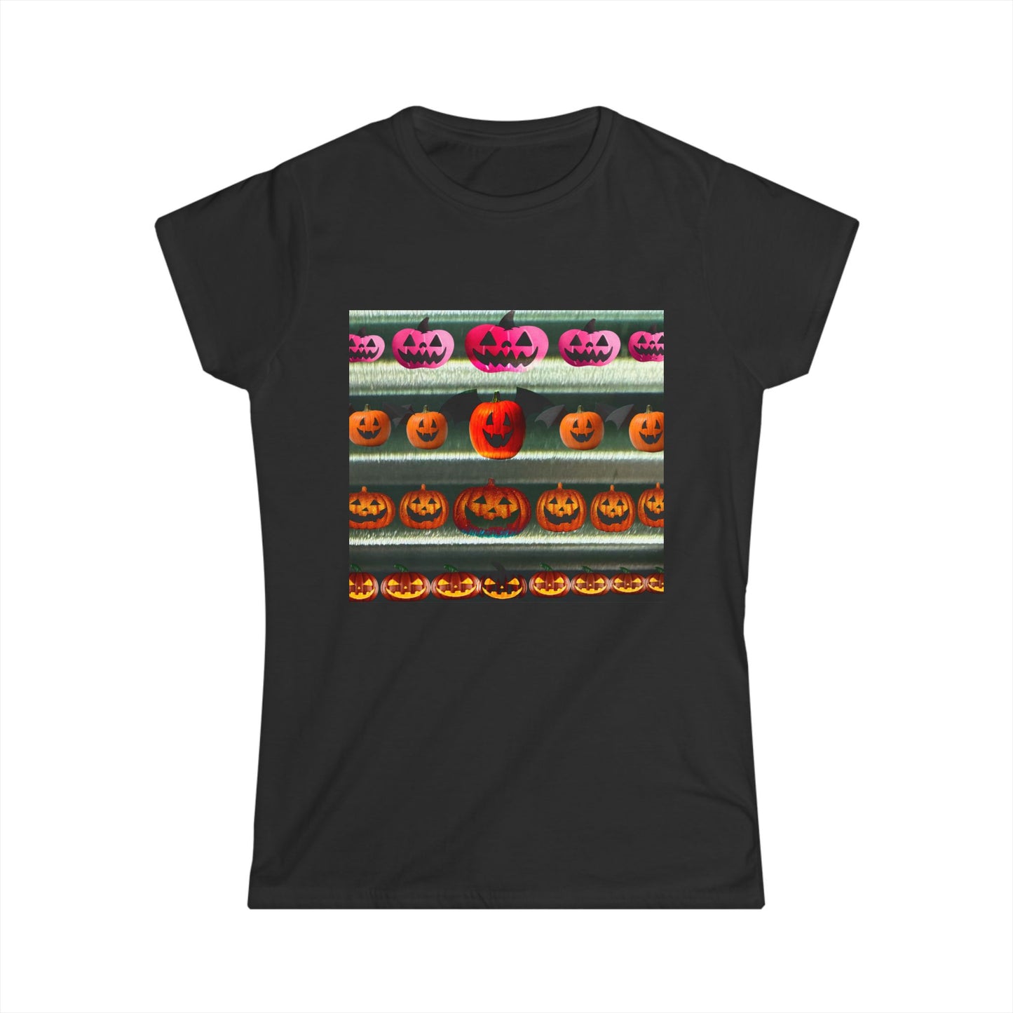 Halloween Pumpkin Revival Graphic Women's Softstyle Tee, Cute Casual Shirt, Fall Fashion, Trick or Treat Tee, Spooky Season Apparel, Halloween [...]