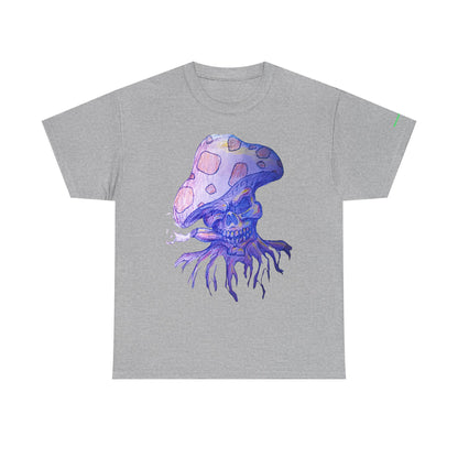 Skull Mushroom Graphic Tee for Nature Lovers