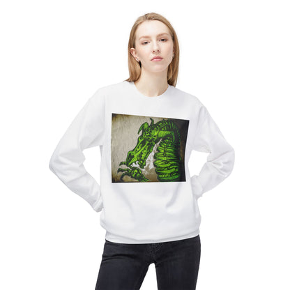 Vintage Green Dragon Unisex Midweight Softstyle Fleece Crewneck Sweatshirt