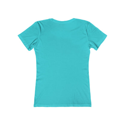 Blue Faded Roses Ballerina and The Boyfriend Tee for Women