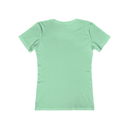 Blue Faded Roses Ballerina and The Boyfriend Tee for Women