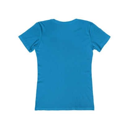 Blue Faded Roses Ballerina and The Boyfriend Tee for Women