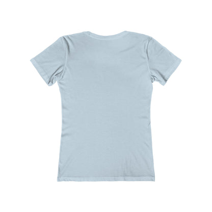Blue Faded Roses Ballerina and The Boyfriend Tee for Women