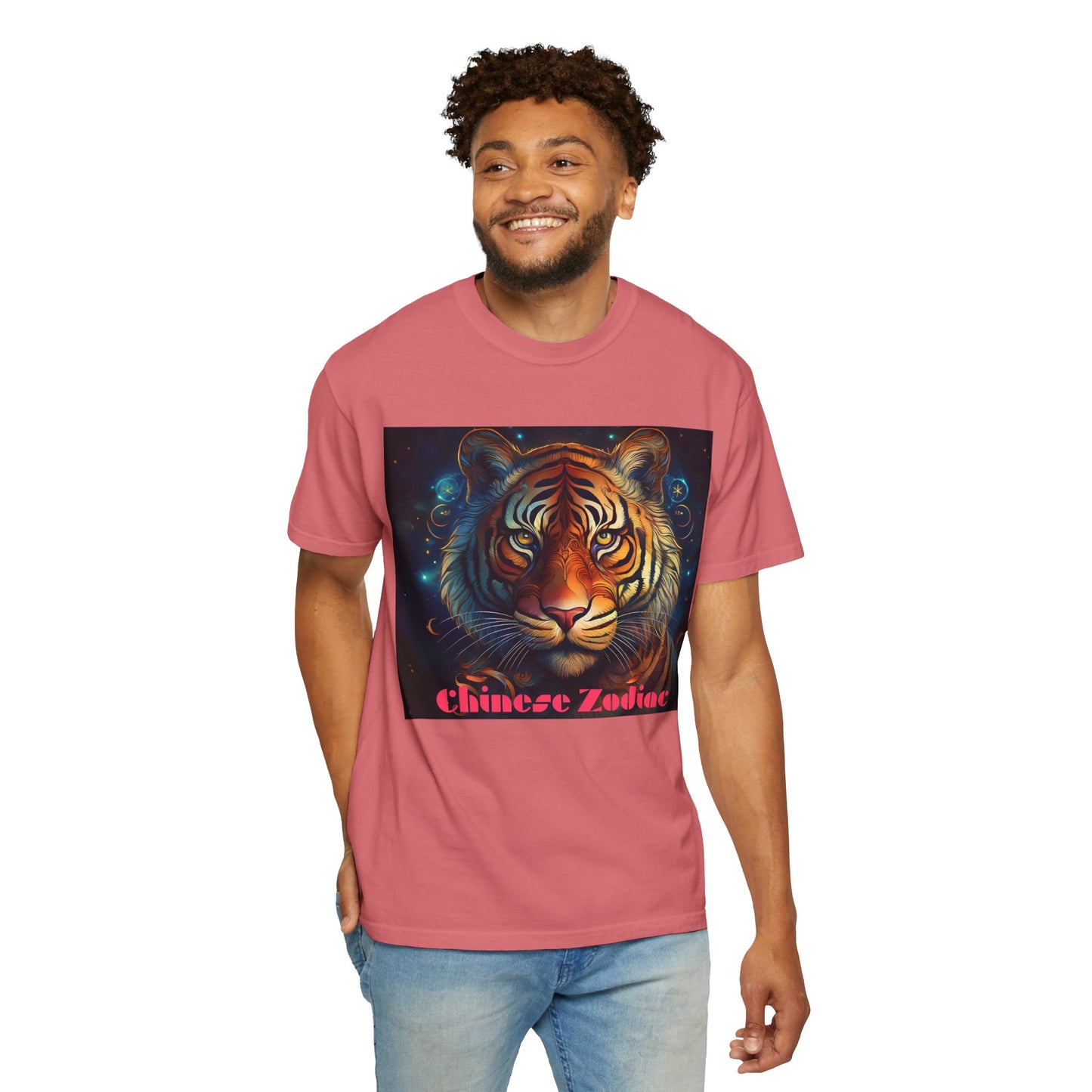 Chic Chinese Zodiac Tiger T-Shirt, Unisex Graphic Tee, Astrology Apparel, Zodiac Fashion, Year of the Tiger Shirt
