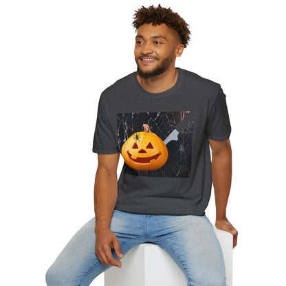 Halloween Pumpkin Horror T-Shirt, Unisex Tee, Spooky Shirt, Fall Fashion, Halloween Costume, October Celebration Gear