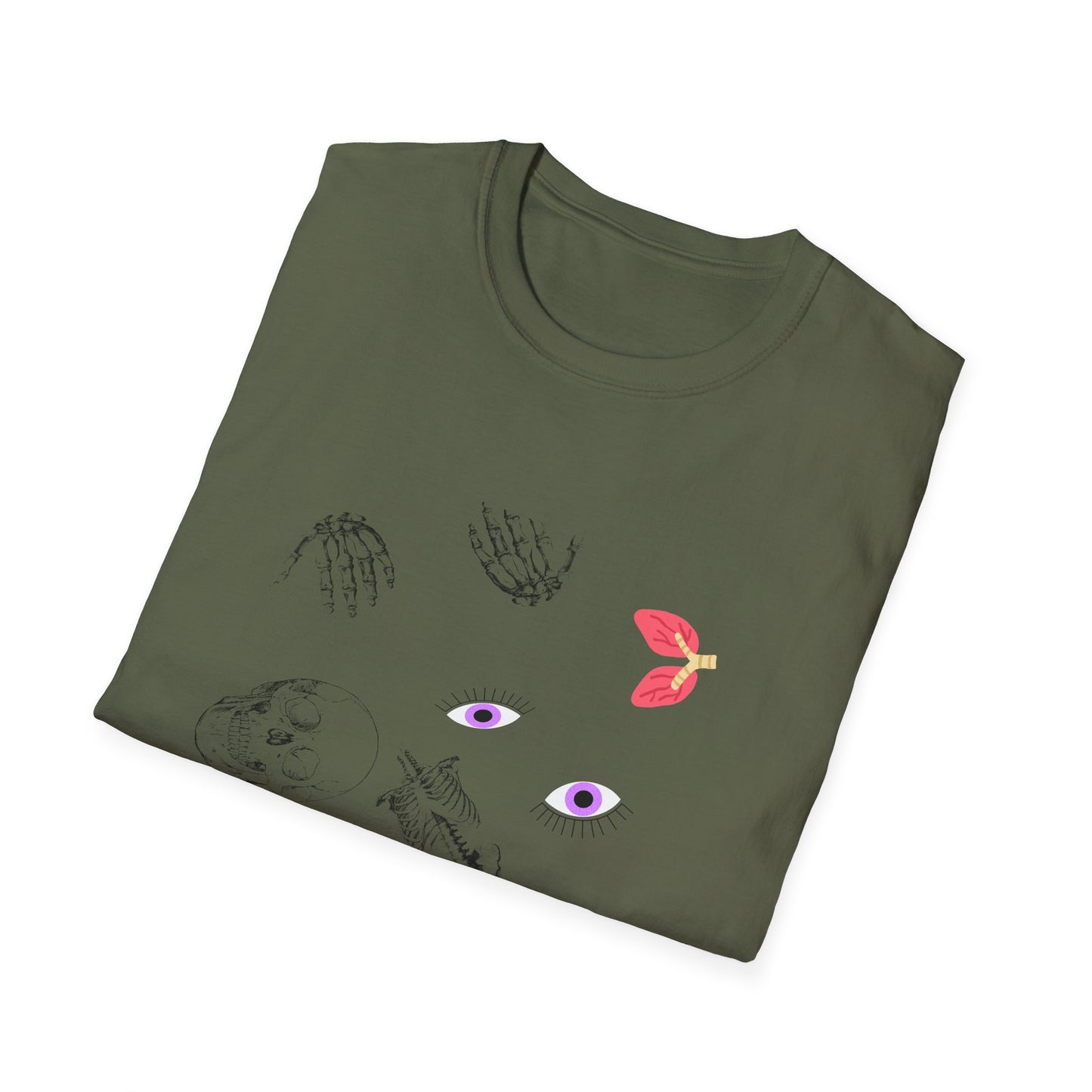 Skeleton Scattered Inspiration Unisex T-Shirt