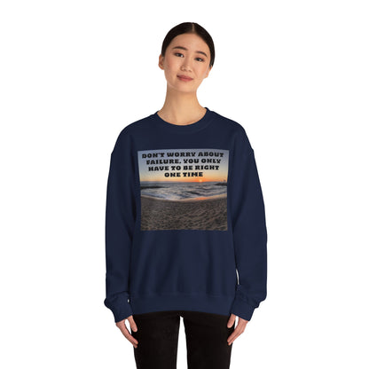 Inspirational Crewneck Sweatshirt - Motivational Apparel, Gift for Friends, Cozy Fashion, Everyday Wear, Positive Vibes