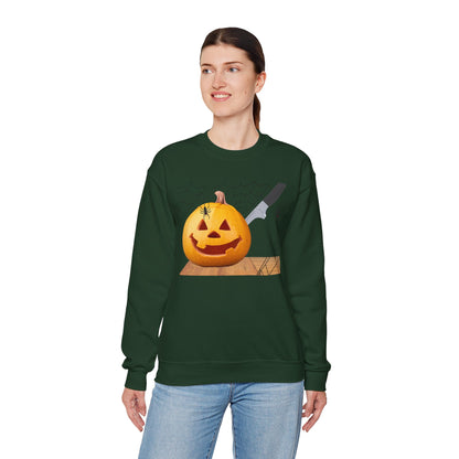 Halloween Smiling Pumpkin Face Sweatshirt