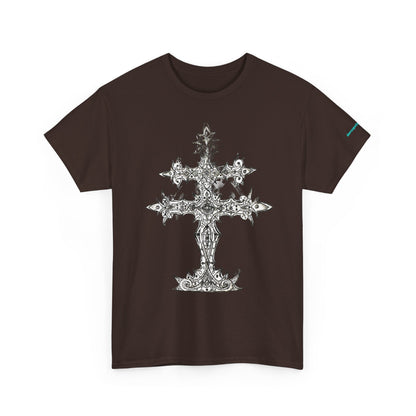 Graphic Tee — Gothic Cross Illustration Shirt