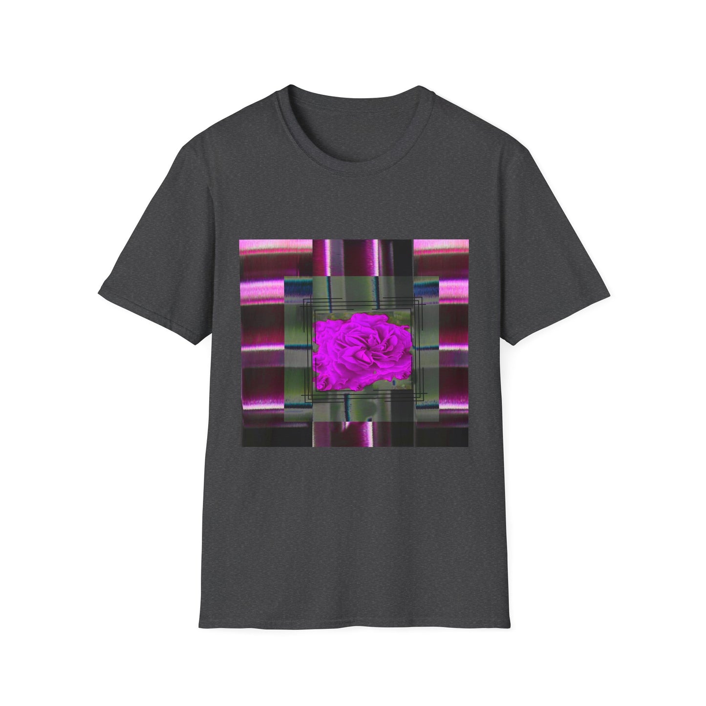 Vibrant Abstract Art T-Shirt, Trendy Graphic Tee, Softstyle Shirt, Unique Gift for Art Lovers, Casual Everyday Wear