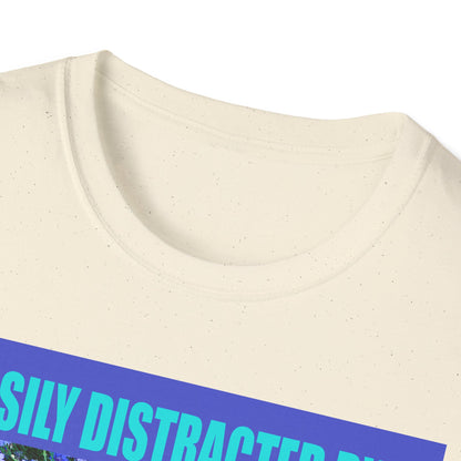 Easily Distracted by Puppies Cute Dog Lover T-Shirt, Easily Distracted by Dogs Tee, Perfect Gift for Pet Owners, Animal Lover Apparel, Casual Everyday Wear