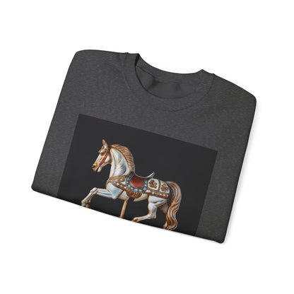 Vintage Carousel Horse Crewneck Sweatshirt, Cozy Sweatshirt, Equestrian Gift, Animal Art Sweatshirt, Unique Fall Apparel, Celebration [...]