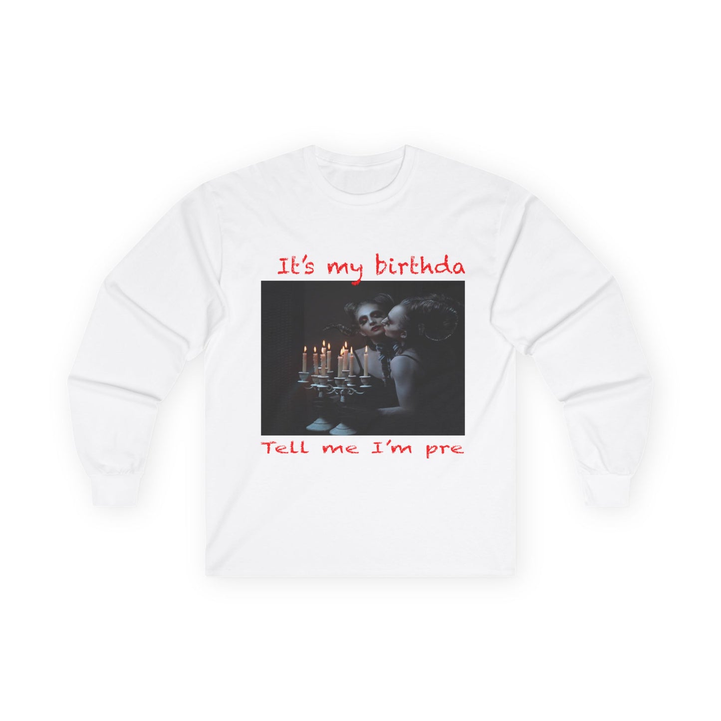 Disturbed Birthday Celebration Long Sleeve Tee, Fun Birthday Shirt, Unisex Casual Tee, Funny Gift for Dog Lovers, Party Outfit