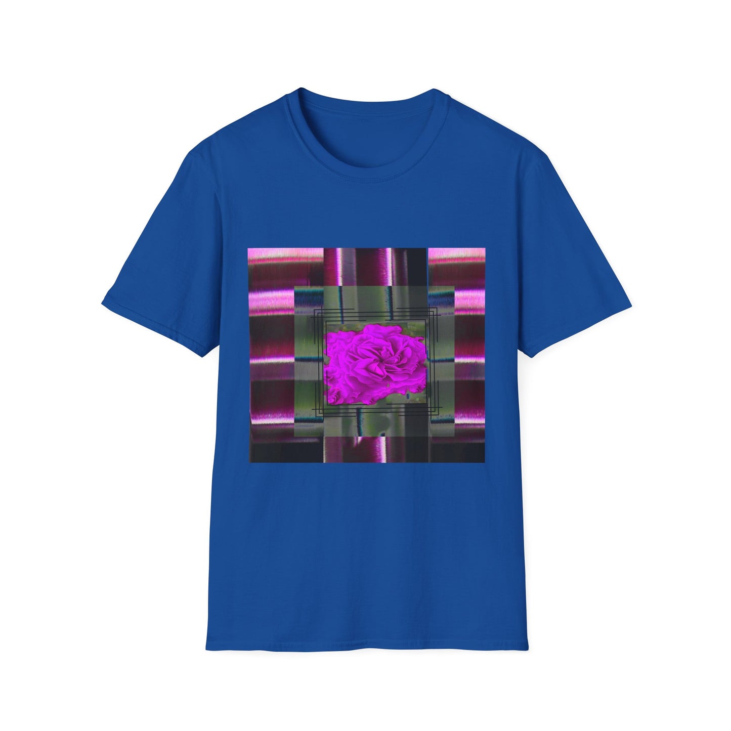 Vibrant Abstract Art T-Shirt, Trendy Graphic Tee, Softstyle Shirt, Unique Gift for Art Lovers, Casual Everyday Wear