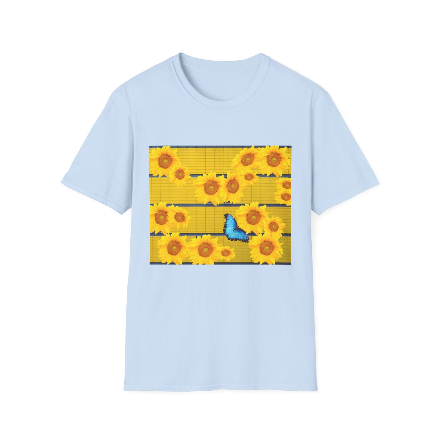 Sunflower & Butterfly Unisex T-Shirt | Floral Graphic Tee, Summer Fashion, Nature Lover Gift, Cute Casual Wear, Birthday Present