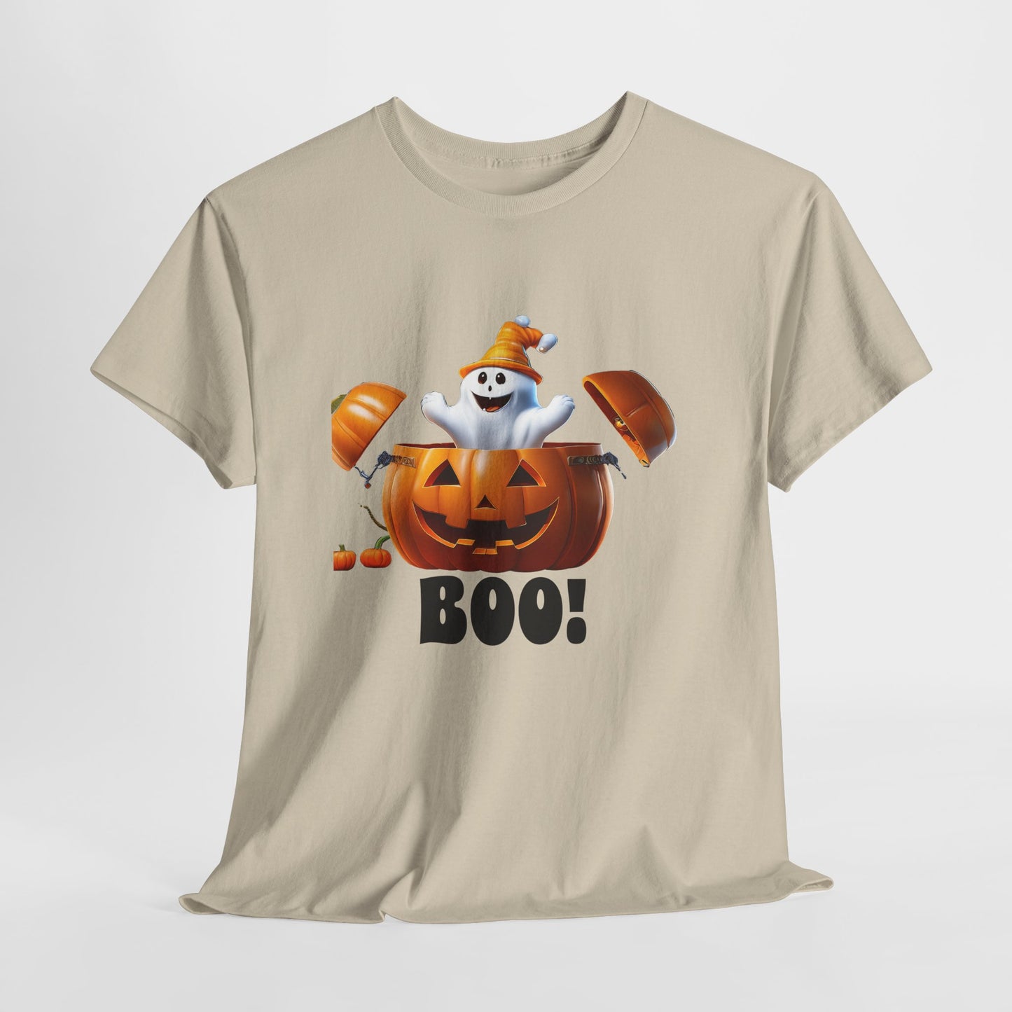 Halloween Jack-in-the-Box, unisex cotton tee