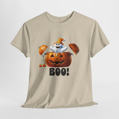 Halloween Jack-in-the-Box, unisex cotton tee