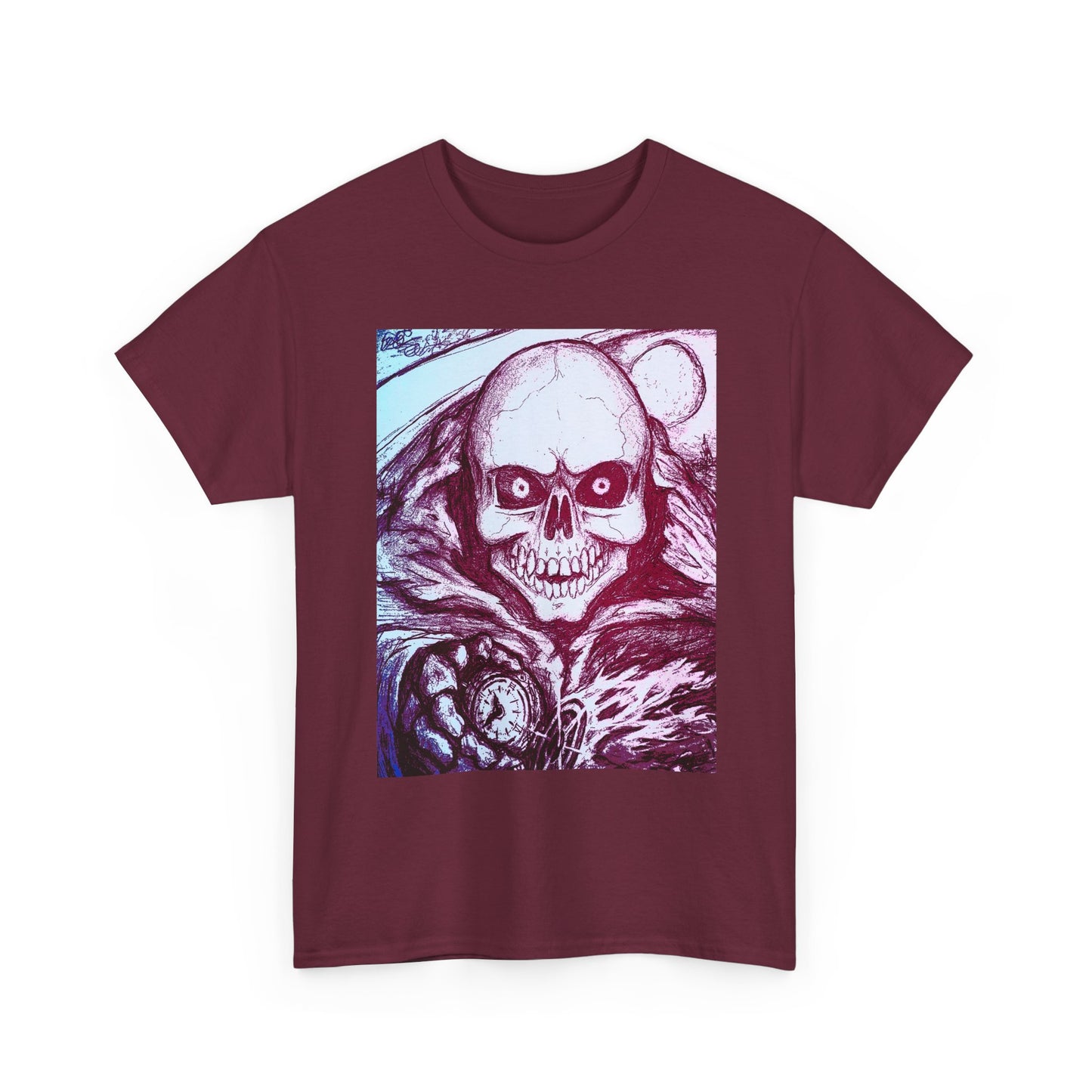 Grim Reaper Graphic Unisex Heavy Cotton Tee