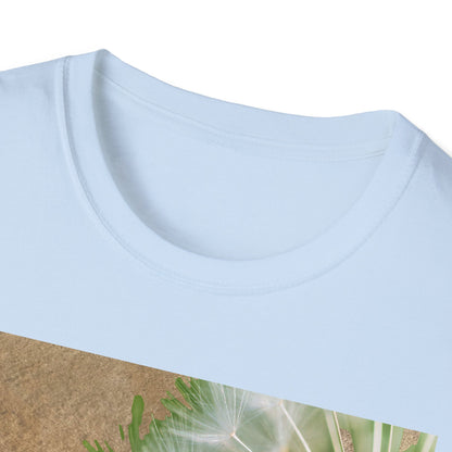 Boho Floral T-Shirt, Softstyle Unisex Tee, Casual Wear, Nature Lover Gift, Summer Outfit, Art Inspired Clothing