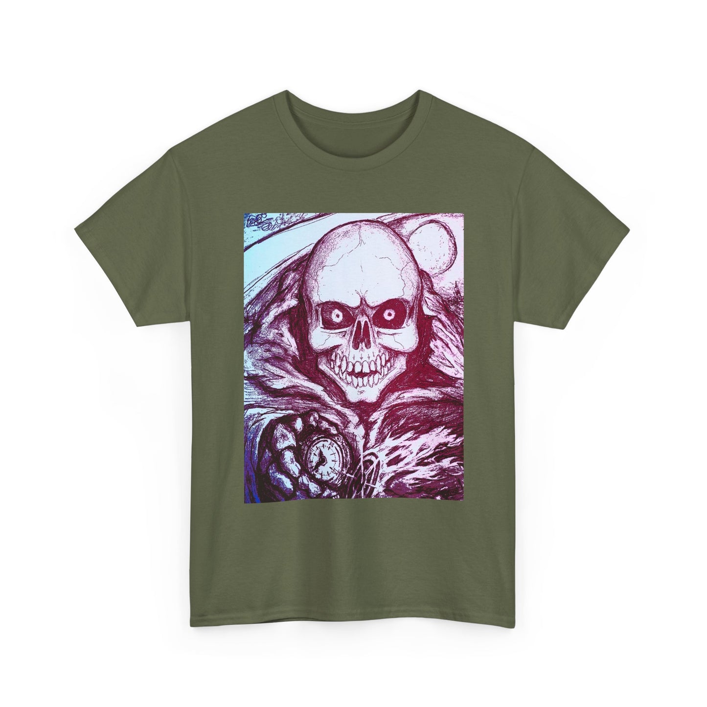 Grim Reaper Graphic Unisex Heavy Cotton Tee
