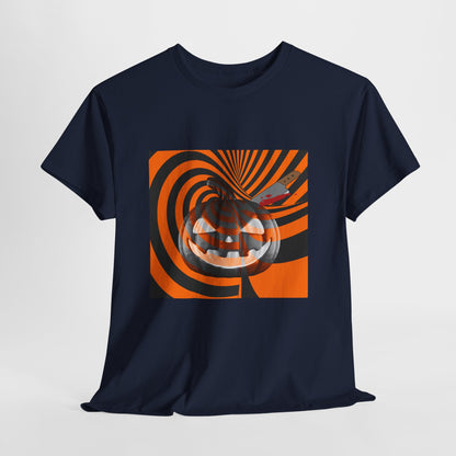 Pumpkin Swirl Unisex Tee | Halloween Shirt, Fall Fashion, Casual Outfit, Gift for Her, Pumpkin Spice Vibes