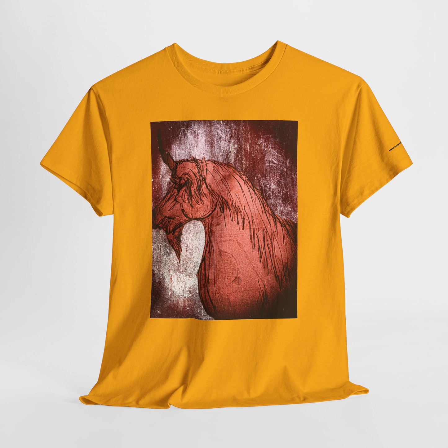 Artistic Unicorn Fantasy Print Unisex Heavy Cotton Tee