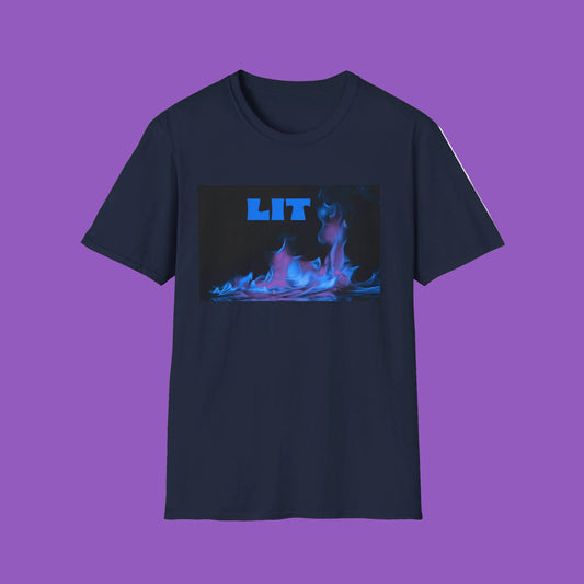 Lit Blue Flame T-Shirt