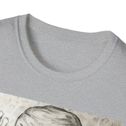 Grim Reaper Graphic Tee | Unisex Softstyle T-Shirt, Halloween Apparel, Edgy Fashion, Unique Gift, Gothic Style, Casual Wear