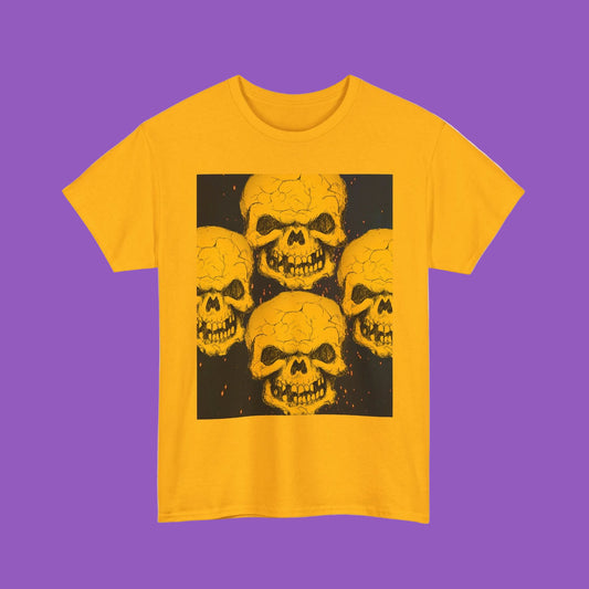 Halloween Skull Corners  Graphic Tee, Unisex