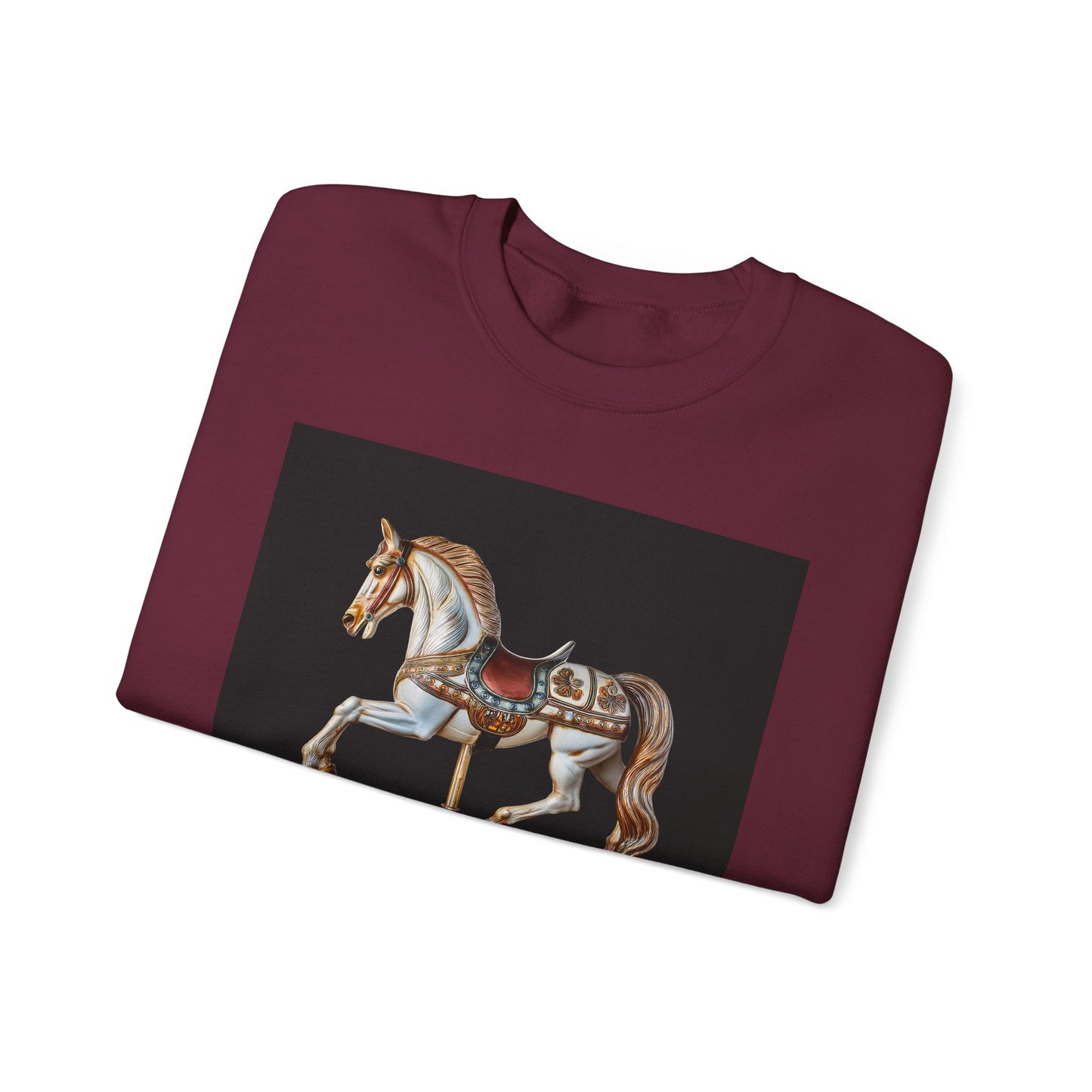Vintage Carousel Horse Crewneck Sweatshirt, Cozy Sweatshirt, Equestrian Gift, Animal Art Sweatshirt, Unique Fall Apparel, Celebration [...]