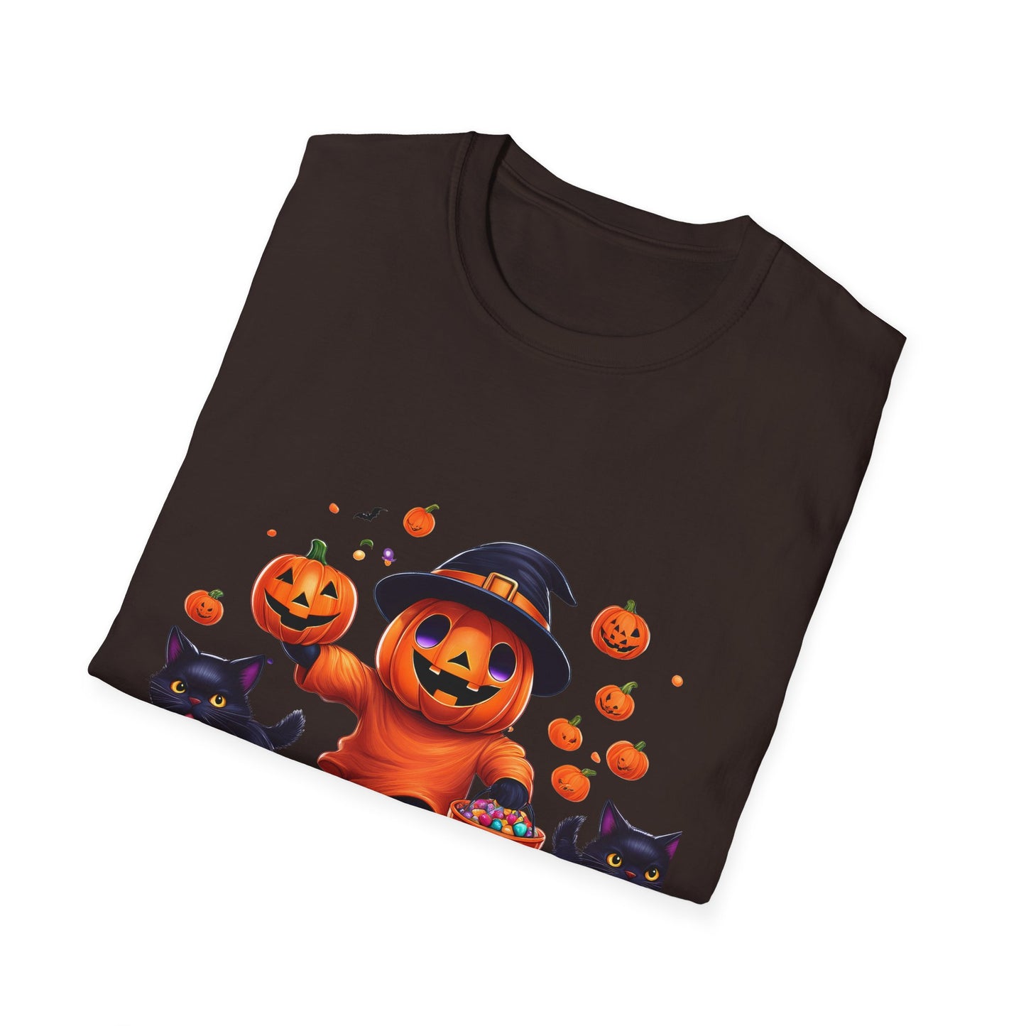 Halloween Themed T-Shirt, Perfect for Trick-or-Treating, Fall Celebrations, Graphic Tee for Cat Lovers, Unisex Costume Top, Fun Spooky [...]